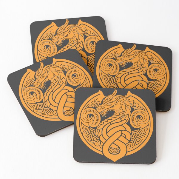 Item preview, Celtic Dragon - Orange designed and sold by YoobiArt.