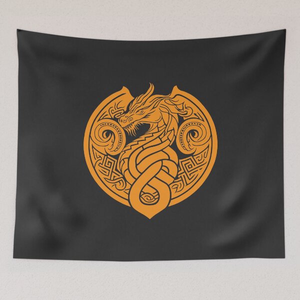 Item preview, Celtic Dragon - Orange designed and sold by YoobiArt.