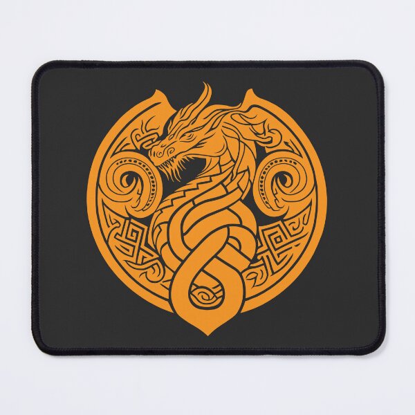 Item preview, Celtic Dragon - Orange designed and sold by YoobiArt.