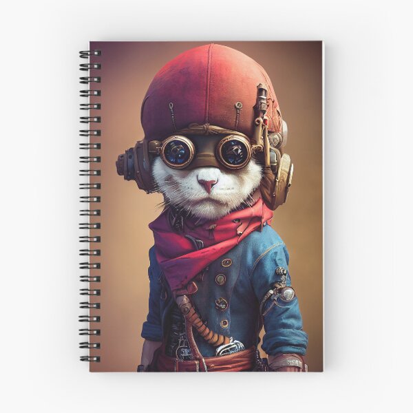 Item preview, Anthropomorphic Tiny Cute Cyberpunk Pirate Persian designed and sold by MimozaStudio.