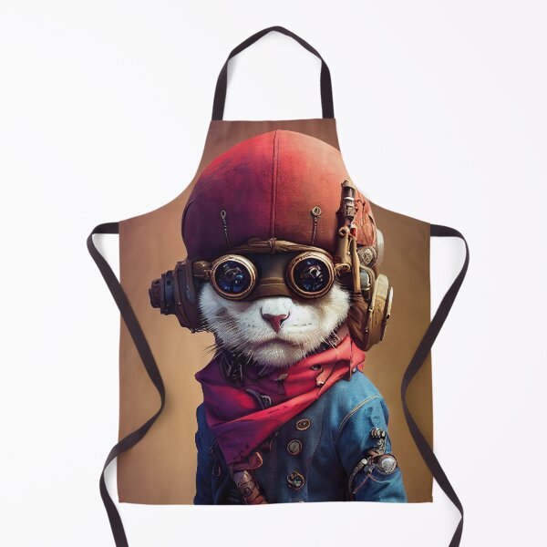 Item preview, Anthropomorphic Tiny Cute Cyberpunk Pirate Persian designed and sold by MimozaStudio.