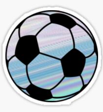 Purple/ Blue Soccer Ball Sticker