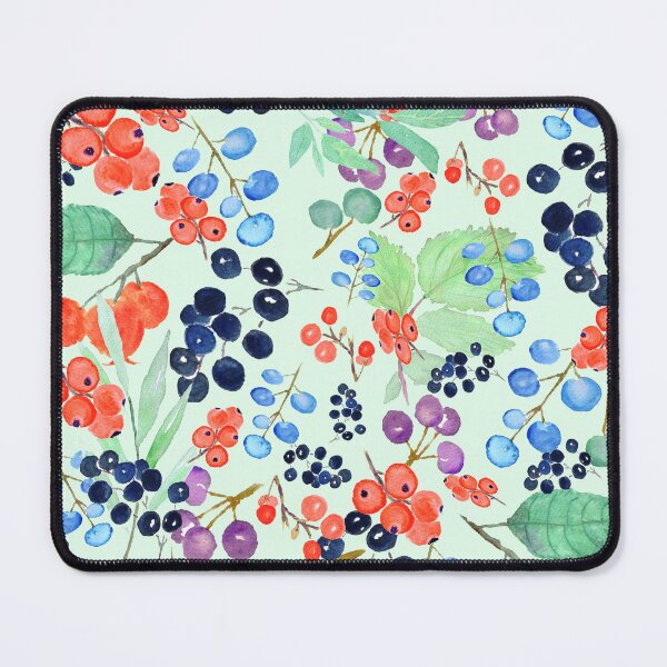 Item preview, berries and leaves pattern designed and sold by ColorandColor.