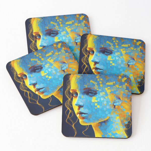 Item preview, Neon and Mosaic AI Lady designed and sold by Mitch-Angelo.