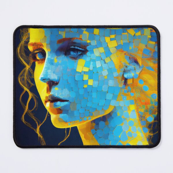 Item preview, Neon and Mosaic AI Lady designed and sold by Mitch-Angelo.