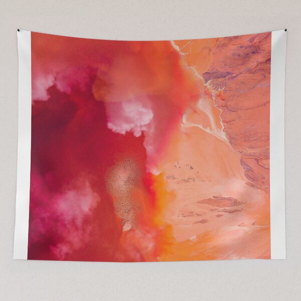 Item preview, Orange red waves designed and sold by mahmoudfarrag.
