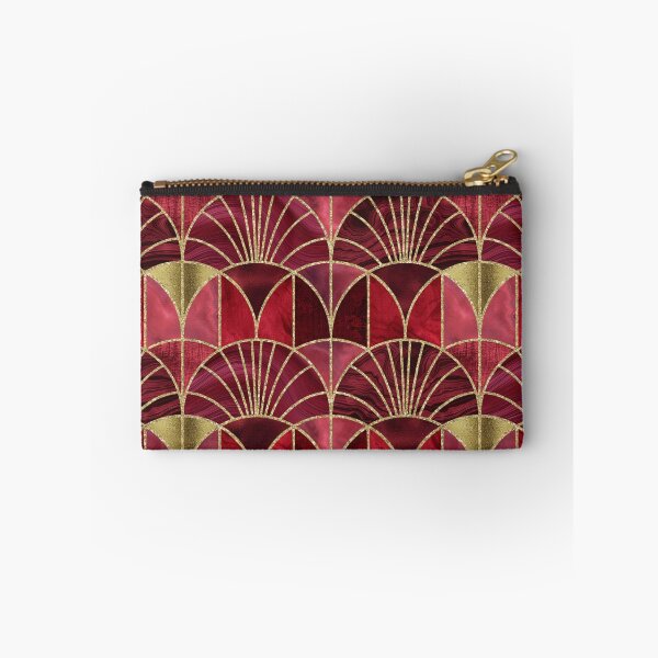 Item preview, Art Deco Splendid Luxury Elegant Retro Design Rich Red With Gold  designed and sold by artsandsoul.