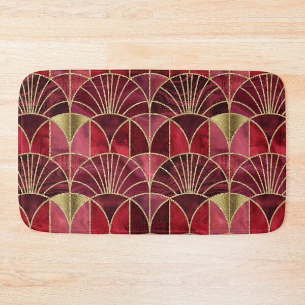 Item preview, Art Deco Splendid Luxury Elegant Retro Design Rich Red With Gold  designed and sold by artsandsoul.