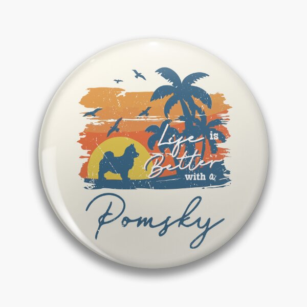 Item preview, Life is Better With Pomsky Beach Sunset Retro Vintage designed and sold by rafaeltto.