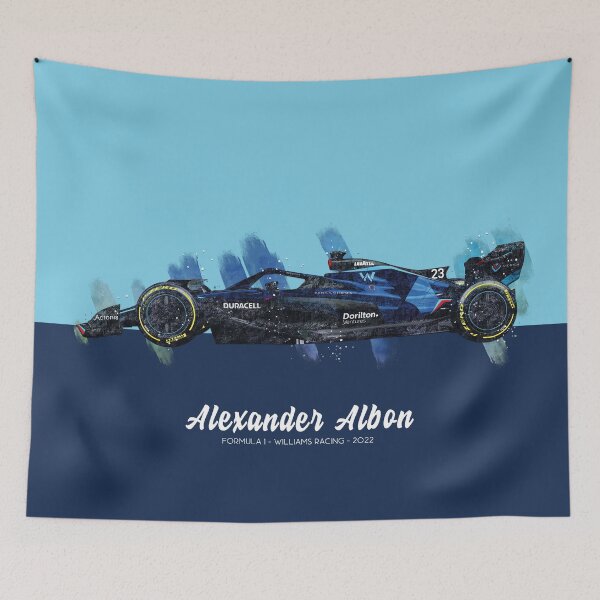 Item preview, Alexander Albon F1 2022 Williams Car Art designed and sold by d25bev.