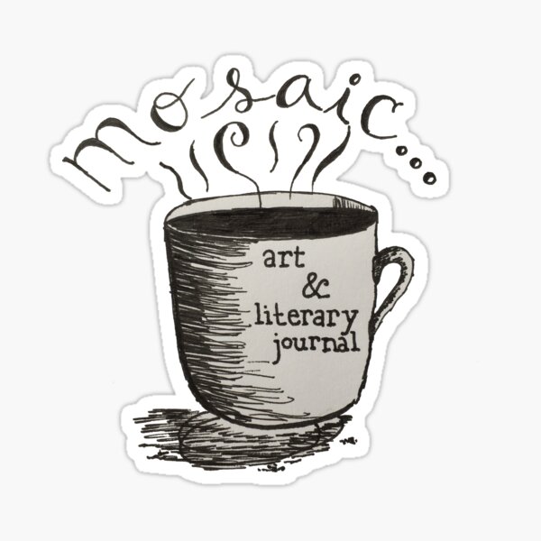 Halle's Logo with Mug Sticker
