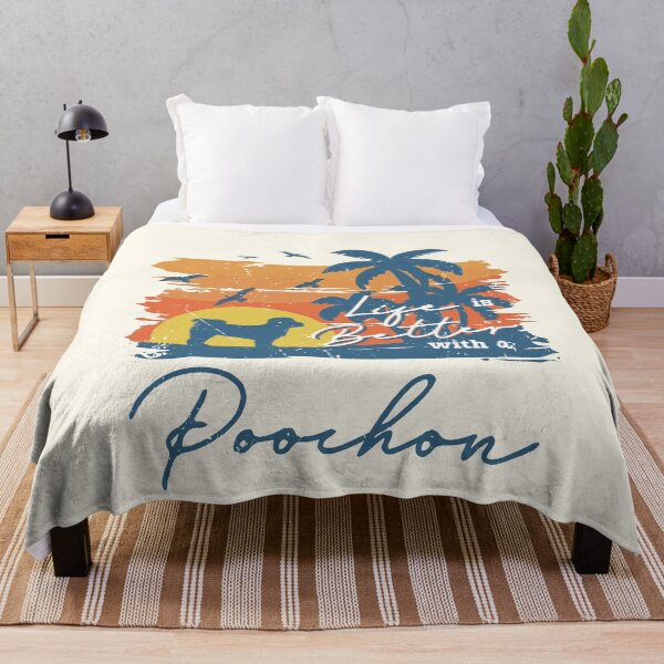 Item preview, Life is Better With Poochon Beach Sunset Retro Vintage designed and sold by rafaeltto.