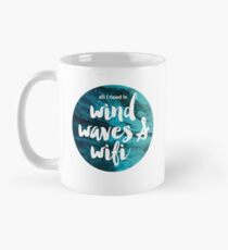 Taza clásica Todo lo que necesito es viento, olas y wifi