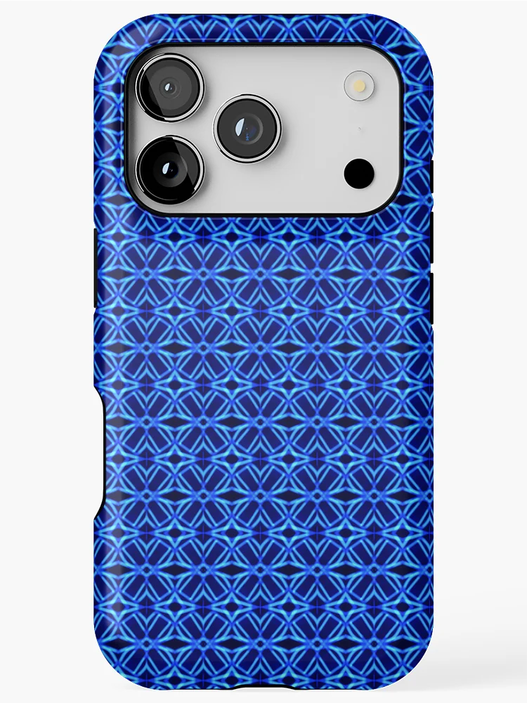 Thumbnail 1 of 4, iPhone Case, Multi Blue pattern designed and sold by Work of art Shop.