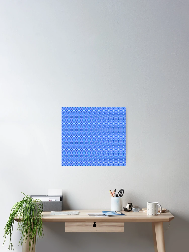 Thumbnail 2 of 3, Poster, Multi Blue pattern designed and sold by Work of art Shop.