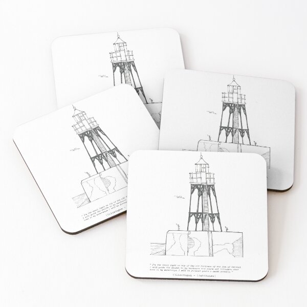 Item preview, Vlissingen Lighthouse Zeeland Netherlands Pen and Ink Illustration designed and sold by Wall-Art-Sketch.