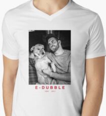 E-Dubble 1982 - 2017 | Two Tone Rebel | Black Paisley Men's V-Neck T-Shirt