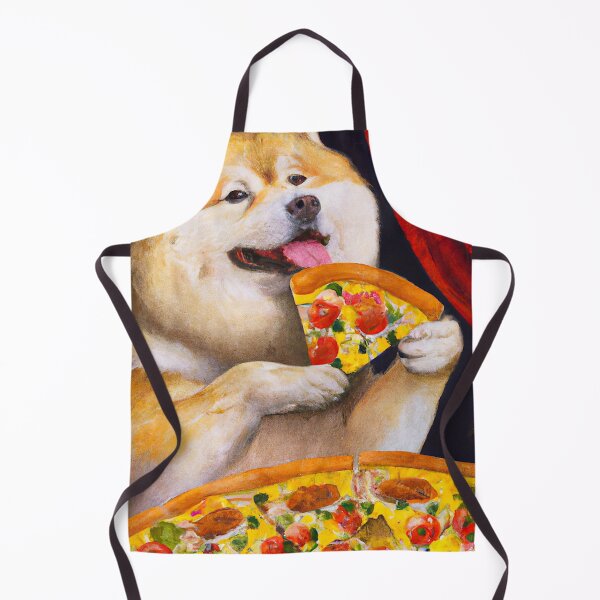 Item preview, Chonky Shiba Inu Eating a Pizza designed and sold by SolarCross.