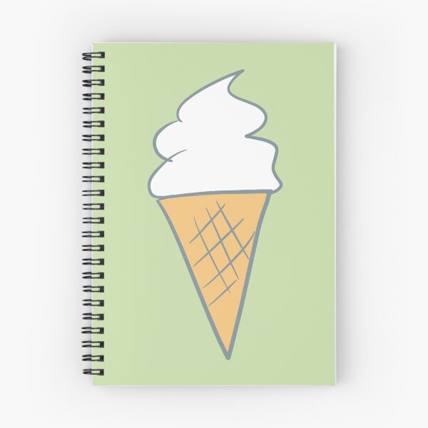 Item preview, Soft-Serve Cartoon Style Vanilla 99 Ice Cream Green designed and sold by Karen Ekdahl.