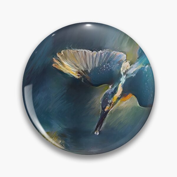 Item preview, Kingfisher in flight designed and sold by WildBirdArt.