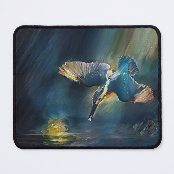 Item preview, Kingfisher in flight designed and sold by WildBirdArt.