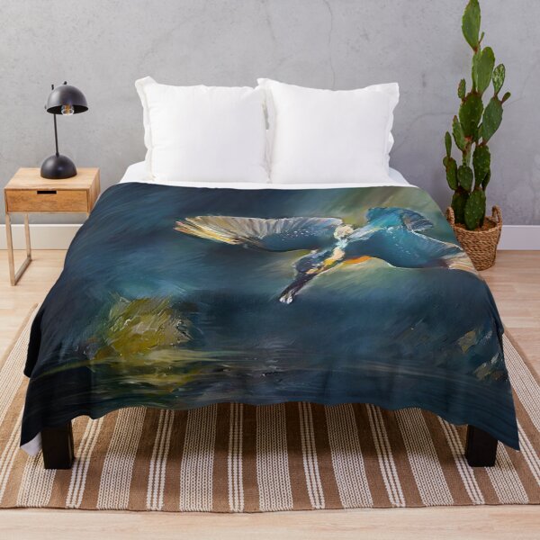 Item preview, Kingfisher in flight designed and sold by WildBirdArt.