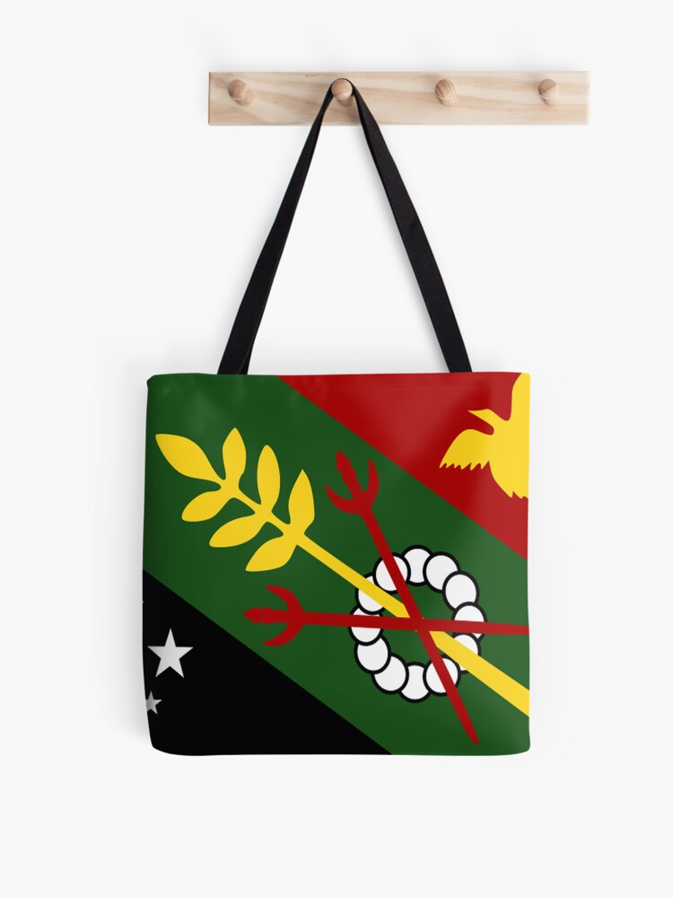 Thumbnail 1 of 2, Tote Bag, Papua New Guinea Provincial Flags, Flag of Chimbu Province Full Designs and Prints for Home Décor and Souvenirs designed and sold by eParadiseDesign.