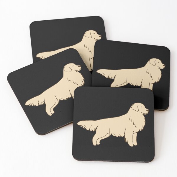 Item preview, Golden retriever cartoon illustration  designed and sold by Yarafantasyart.