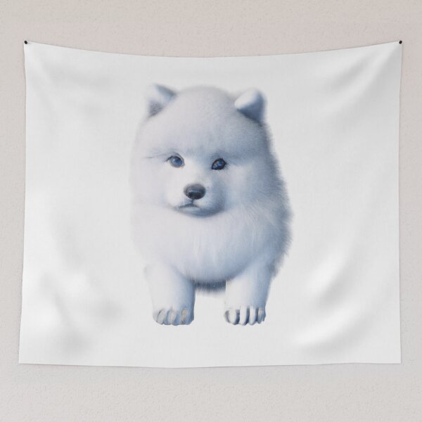 Item preview, Cute Samoyed Drawing designed and sold by WeHeartAnimals.