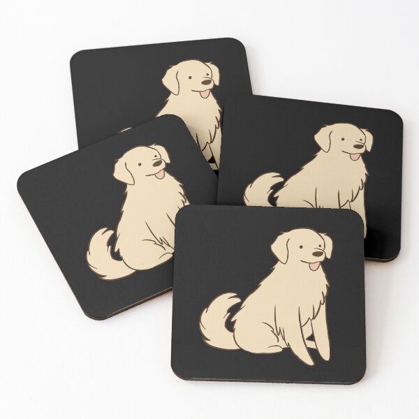 Item preview, Cute Golden retriever cartoon illustration  designed and sold by Yarafantasyart.