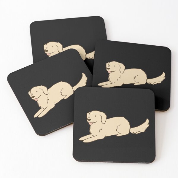 Item preview, Cute Golden retriever cartoon illustration  designed and sold by Yarafantasyart.