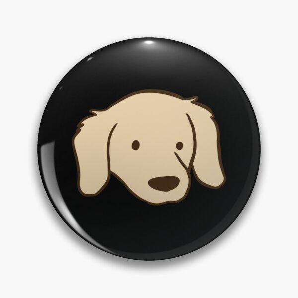 Artikelvorschau, Golden Retriever-Cartoon-Gesichtsillustration entworfen und verkauft von Yarafantasyart.
