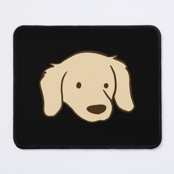 Item preview, Golden retriever cartoon face illustration  designed and sold by Yarafantasyart.