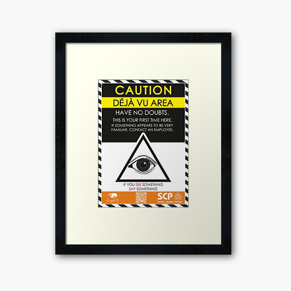 SCP Foundation Warning Attention Art Board Print for Sale by Yu-u