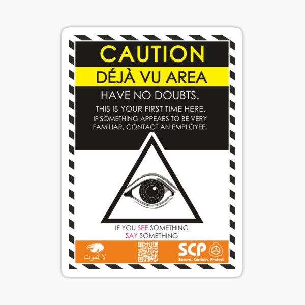 SCP Foundation Warning Attention Sticker for Sale by Yu-u-Ta