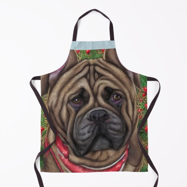 Item preview, Mastiff Dog Christmas Celebration 5 designed and sold by AnadAA.