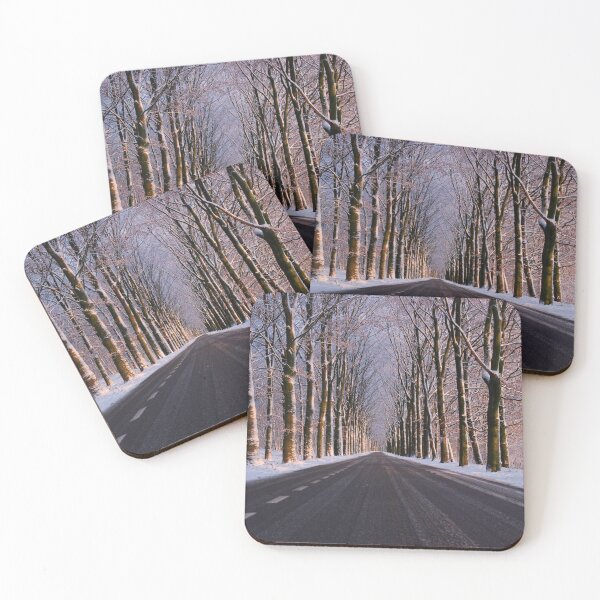 Item preview, Winter Comes Snow Falling Mountains Smiling  ' Woods Are Lovely ' designed and sold by Harshly.