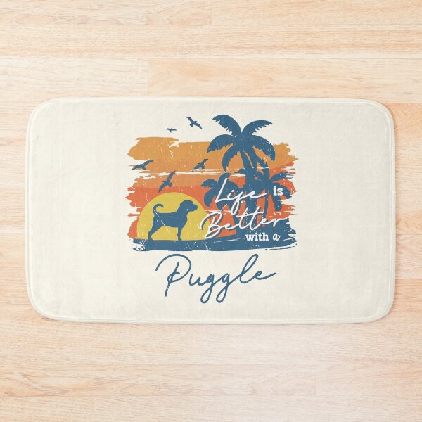 Item preview, Life is Better With Puggle Beach Sunset Retro Vintage designed and sold by rafaeltto.