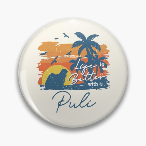 Item preview, Life is Better With Puli Beach Sunset Retro Vintage designed and sold by rafaeltto.