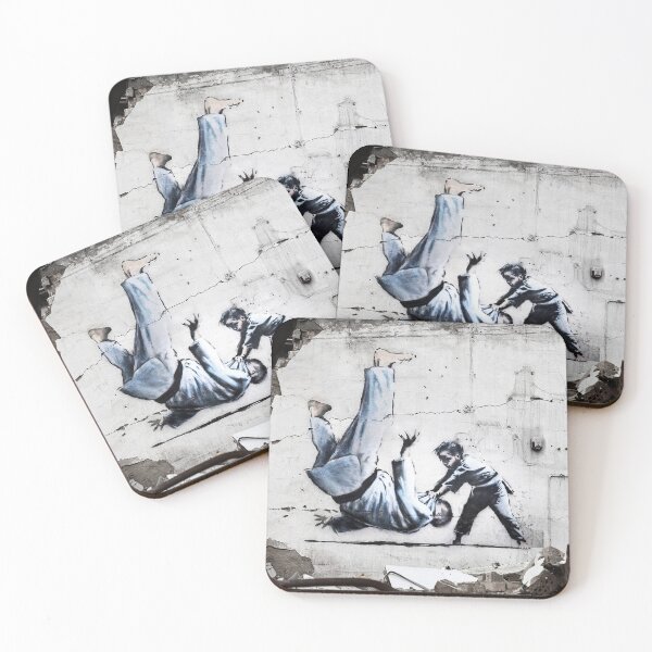 Item preview, Banksy Ukraine Judo - Putin Parody - David vs. Goliath designed and sold by WE-ARE-BANKSY.