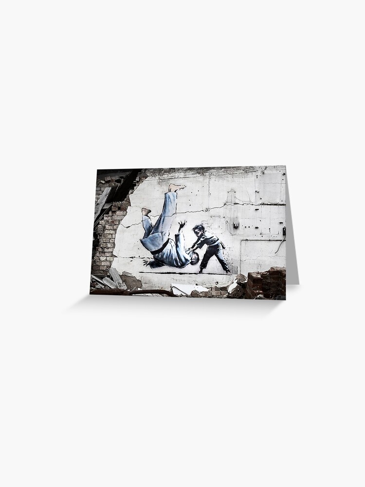 Poster Banksy Un petit judoka (art d'ukraine)