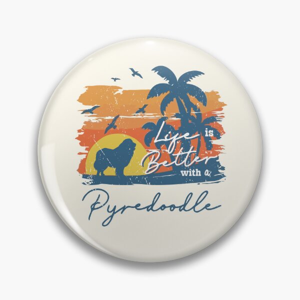 Item preview, Life is Better With Pyredoodle Beach Sunset Retro Vintage designed and sold by rafaeltto.