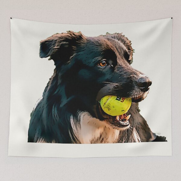 Item preview, Dog and tennis love  designed and sold by urban-color.