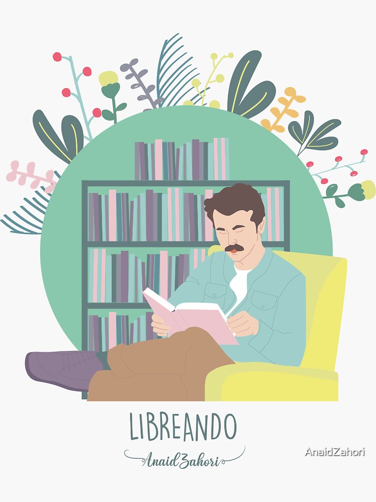 Imagen 3 de 3, Pegatina con la obra Libreando, diseñada y vendida por AnaidZahori.