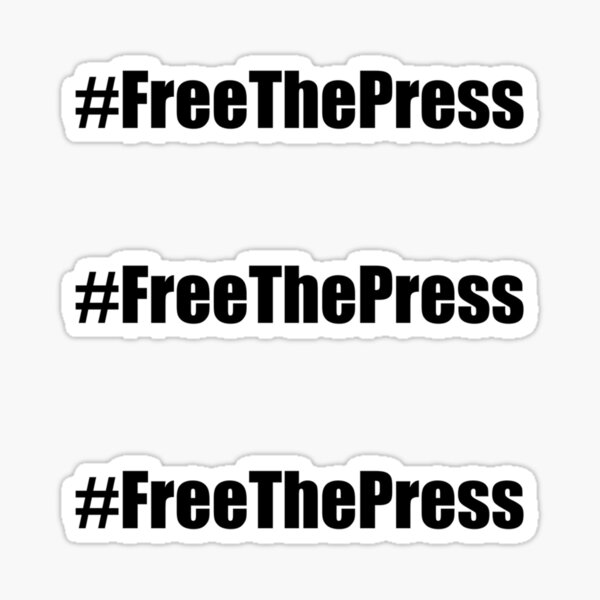 Free The Press Sticker