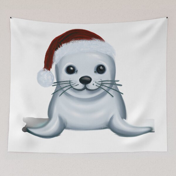 Item preview, Cute Seal Drawing designed and sold by WeHeartAnimals.