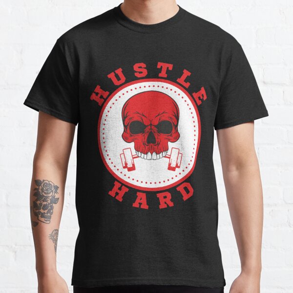 Hustle King No Regrets Red Rose Mens T-Shirte 4XL