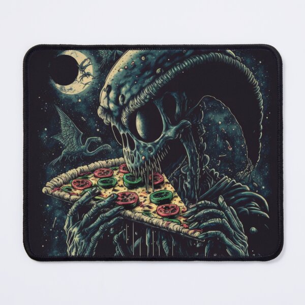 Item preview, Pizza Alien, UFO funny art designed and sold by YZO-Design.