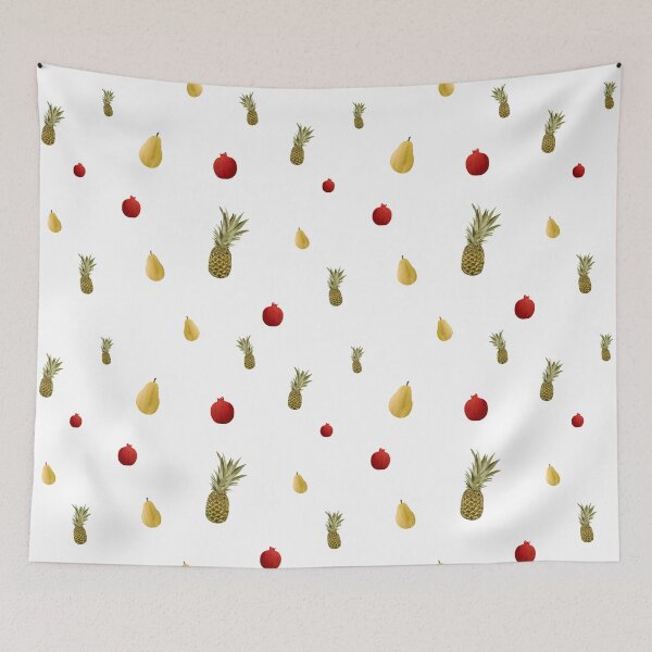 Item preview, Pomegranate red fruit a cute pattern watercolor designed and sold by Yana Mustafina | Boho Soulful Designs.