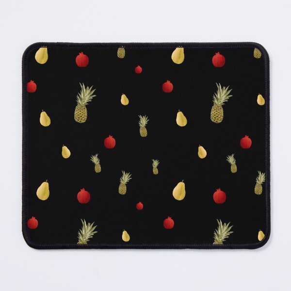 Item preview, Pomegranate red fruit a cute pattern watercolor black designed and sold by Yana Mustafina | Boho Soulful Designs.